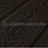 Террасная доска ДПК с тиснением Savewood Salix (4м или 6м, распил в размер) Темно-коричневый